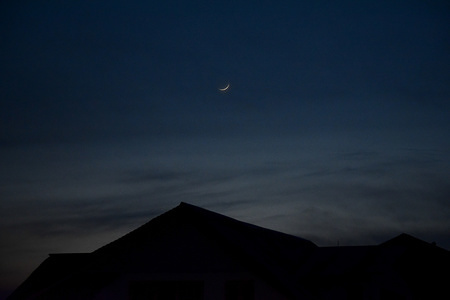The first Rajab (Islamic month) moon rises over the Srinagar, Kashmir. The moon marking start of Rajab (Islamic month) has been sighted and the first of Rajab (Islamic month) will fall on Saturday. Rajab as the seventh month in the Islamic lunar calendar reminds the preparation of Ramadan. This month is regarded as one of the four sacred months in Islam in which battles are prohibited.