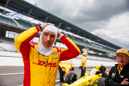 Chip Ganassi driver Alex Palou prepares for day two of practice for the Indy 500 at the Indianapolis Motor Speedway. The practice for the race is part of the schedule leading into the Indianapolis 500.