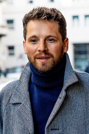 Pierre Deladonchamps is seen during the Milan Fashion Week Menswear Fall/Winter 2023/2024 in Milano.