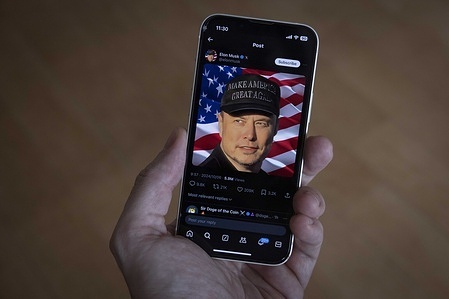 Photo of Elon Musk wearing a MAGA hat in a tweet he posted on his X account. Elon Musk joined former president Donald Trump to give a speech at his campaign rally in Butler, Pennsylvania on October 5, where the presidential candidate survived an assassination attempt in July 2024.