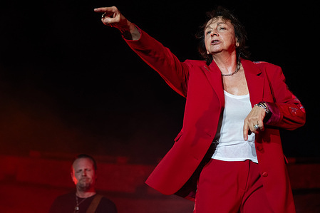 Gianna Nannini performs live at Anfiteatro degli Scavi in Pompei.