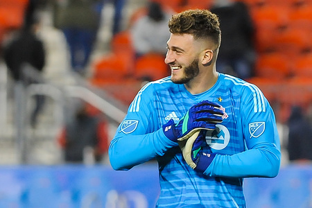 Alexander Bono laughs during 2018 MLS Regular Season match between Toronto FC (Canada) and Philadelphia Union (USA) at BMO Field (Score 3:0).