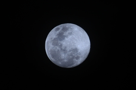 A view of the super moon also called the "Flower moon".
Super moon is a phenomenon when the moon is at the closest distance to the earth, so it looks bigger and brighter. According to NASA, the Super moon peak will occur on Thursday, May 7, 2020.