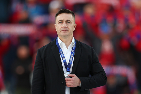 Michal Swierczewski of Rakow Czestochowa seen during Polish League PKO BP Ekstraklasa 2024/2025 football match between Rakow Czestochowa and Widzew Lodz at Municipal Stadium. Final score; Rakow Czestochowa 2:1 Widzew Lodz.