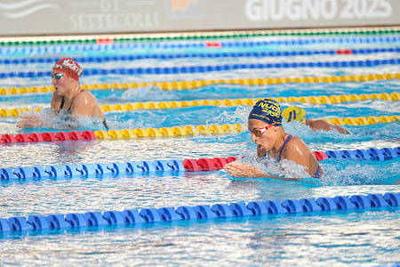 Elena Ranocchia of Italy in action during the Women's 400m Individual Medley Final B on Day 2 of the International Swimming - 61th "Settecollli" Trophy 2025.