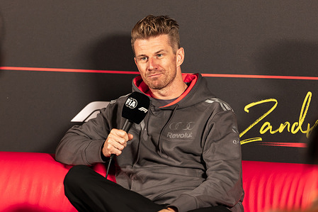 Nico Hulkenberg of Germany and Audi Revolut F1 Team Team attends the press conference during Formula One Dutch Grand Prix.