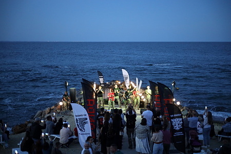 Ukrainian singer Anna Dobrydneva performs at the Inclusive Beach. The concert with free entry took place at an Inclusive beach. The purpose of such events is to support the morale of the population in the conditions of the ongoing military aggression of the Russian Federation.