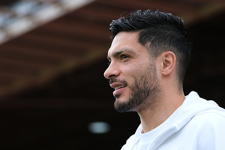 Raul Jimenez of Fulham seen in action during the Premier league football match between Nottingham Forest and Fulham at the City Ground. Final score; Nottingham Forest 0 : 0 Fulham.