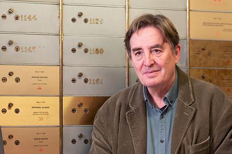 The director of the Cervantes Institute, Luis García Montero, during the tribute to the poet Nicolás Guillén at the Cervantes Institute in Madrid.