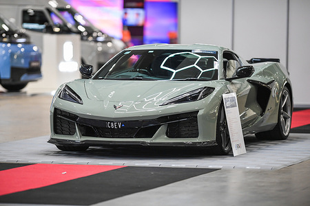 Chevrolet Corvette JLZ E-Ray is seen at Melbourne EV Show hosted by FutureDrive AutoShows.