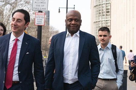 Roberto Samedy leaves the U.S. District Court for the Eastern District of New York.