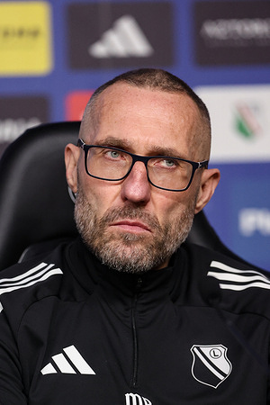 Coach Marek Papszun of Legia Warszawa seen during Press Conference after the Polish League PKO BP Ekstraklasa 2025/2026 football match between Legia Warszawa and Korona Kielce at Stadion Wojska Polskiego Lodz. Final score; Legia Warszawa 1: 2 Korona Kielce.