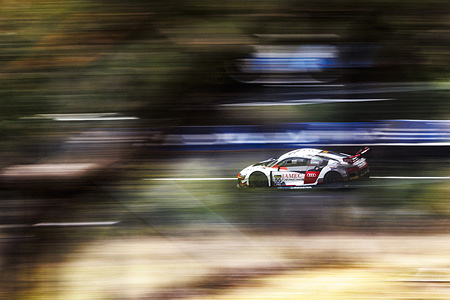 The 55 Jamec Racing / Team MPC Audi R8 LMS GT3 Evo 11 driven by Brad Schumacher / Christopher Haase / Will Brown seen during practice session 5 for the Bathurst 12 Hour race at Mount Panorama.