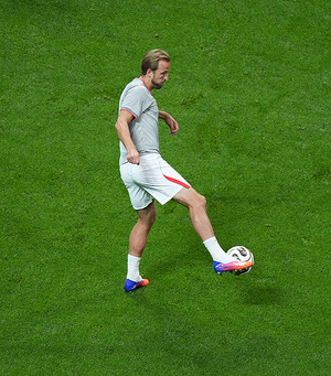 Harry Kane of England seen in action during the FIFA World Cup 2026 football match between England and Argentina at Mercedes Benz Stadium. Final score; England 1:2 Argentina