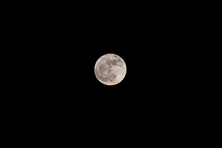 General view of the Full Flower Moon in Marseille. Named after the wildflowers that bloom in North America and Europe at this time of year, the May full moon is also known as the Milk Moon, Hare Moon, or Corn Moon.