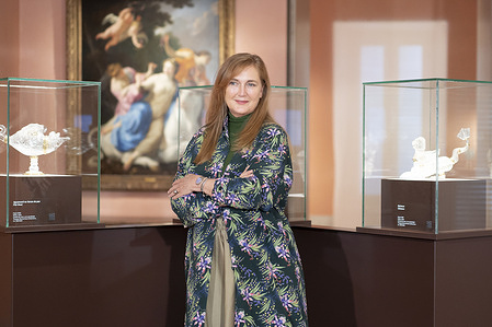 Francesca Thyssen Bornemisza attends 'Tesoros de la Colección de la Familia Thyssen-Bornemisza' exhibition at the Thyssen-Bornemisza museum in Madrid.