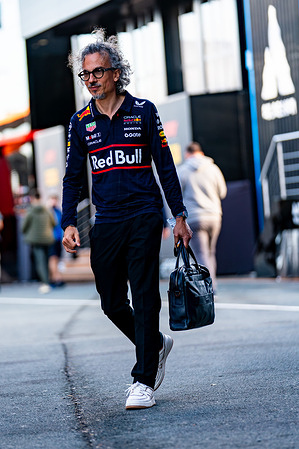 Oracle Red Bull Racing 1 Team's team principal Laurent Mekies in the paddock of the Formula 1 Dutch Grand Prix 2025.