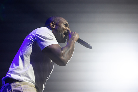 American rapper Quincy Matthew Hanley, better known by his stage name Schoolboy Q performs live on the Arena at Roskilde Festival 2025. The festival is the largest of its kind in the Nordics with an expected 130,000 participants during the 7 days the festival spans. The camping area opens four days before the festival. The headline acts include Olivia Rodrigo, Charli XCX, Fontaines D.C. and MØ.