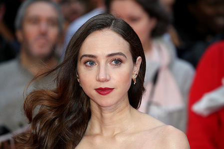Zoe Kazan attends the UK Premiere of "The Ballad of Buster Scruggs" during the 62nd BFI London Film Festival at Cineworld Leicester Square in London.