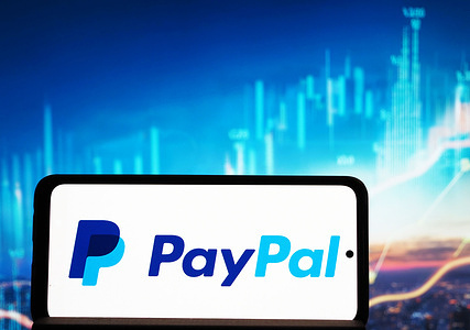In this photo illustration, the PayPal Holdings Inc. logo is seen displayed on a smartphone.