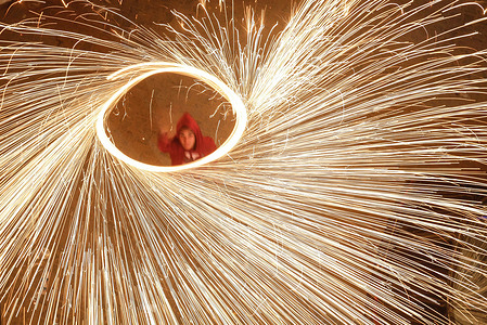 A Palestinian youth waves fireworks during the celebrations for the beginning of the holy month of Ramadan in Jabalia camp in the northern Gaza Strip. Holy month of Ramadan is the ninth month in the Islamic calendar and it is believed that the Koran's first verse was revealed during its last 10 nights.