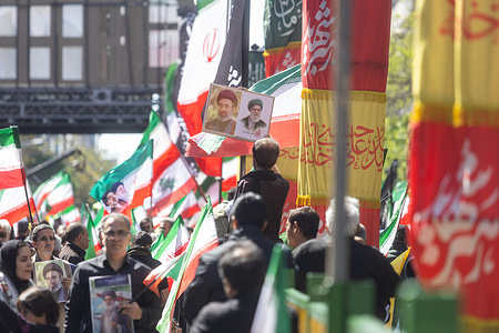 Mourners gather in Tehran 40 days after the death of former Supreme Leader Ali Khamenei