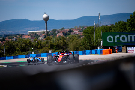 Charles Leclerc (MCO) (Scuderia Ferrari HP) during free practice 3 of the Formula 1 Aws Hungarian Grand Prix 2026 at the Hungaroring.