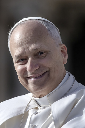 Pope Leo XIV leaves at the end of a Jubilee Audience in St. Peter's square, Vatican.