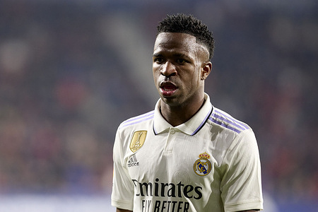 Vinicius Paixao de Oliveira JR (forward; Real Madrid) during the Spanish football of La Liga Santander, match between CA Osasuna and Real Madrid CF at the Sadar Stadium. (Final score; CA Osasuna 0-2 Real Madrid CF).