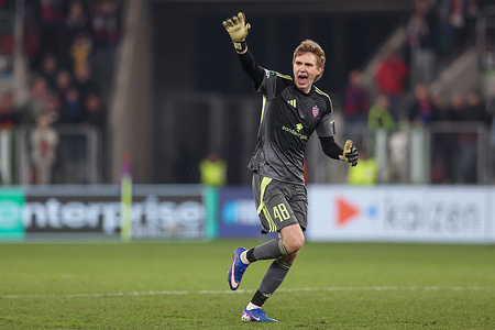 Oliwier Zych of Rakow Czestochowa seen during the UEFA Conference League 2025/2026 match between AC Fiorentina and AC Fiorentina at Stadio Park Sportowy. Final score Rakow Czestochowa 1 : 2 AC Fiorentina.