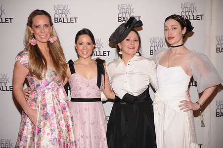 Emily Reifel, Juliet Izon, Ellen Frances, and Lola Koch attend the New York City Ballet 2022 Spring Gala at Lincoln Center in New York City.