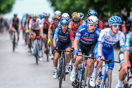 Domenico Pozzovivo of Italy and Team Israel - Premier Tech during the third Stage of the 106th Giro d'Italia 2023 - transit to Termoli.
