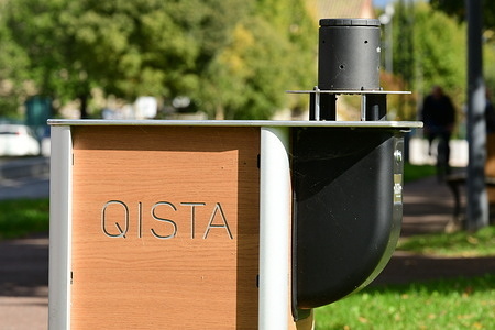 A Qista mosquito repellent terminal seen in the town.