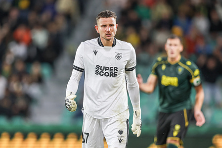 Gabriel Kobylak of GKS Katowice seen during the UEFA Conference League 2026/2027 match between MSK Zilina and GKS Katowice at Stadion MSK Zilina. FInal Score; MSK Zilina 2:1 GKS Katowice.