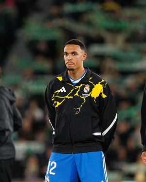 Trent Alexander-Arnold (Real Madrid FC) seen during the LaLiga EA SPORTS game between teams of Elche CF and Real Madrid FC at Estadio Manuel Martinez Valero. Final score; Elche CF 2:2 Real Madrid FC