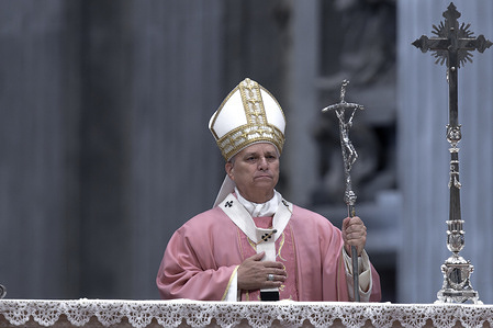 Pope Leo XIV leads a Mass on the occasion of the Jubilee of Prisoners at St. Peter's Basilica.