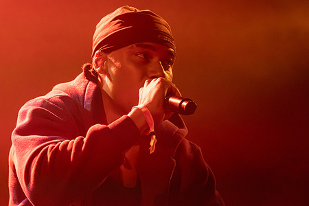 Danish rapper Michael André Williams, better known by his stage name Michael Williams performs live on the De Første Stråler stage at SYD for Solen 2025. SYD for Solen or South of the Sun takes place in Valbyparken in Copenhagen on August 7, 8, and 9. This will be the 4th edition of the festival.