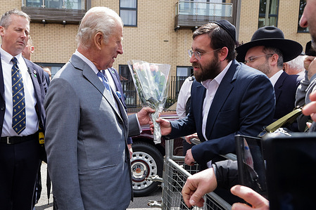 King Charles III meets members of the Jewish community after visiting the Jewish Care in Golders Green, London where he met representatives of the Jewish community and local charities, reaffirming his support following a series of antisemitic attacks, including a recent knife attack in the area.