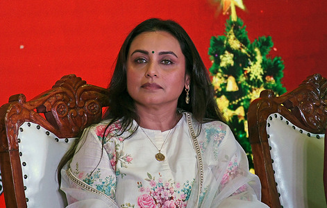 Bollywood actress Rani Mukerji attends the Empower to Educate - Supergirls of Tomorrow initiative at a school in Mumbai.