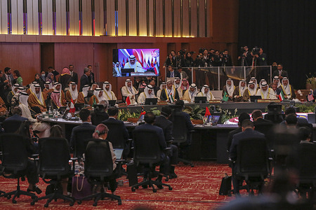 The Gulf Cooperation Council (GCC) leaders and delegates seen during the 2nd ASEAN GCC Summit at Kuala Lumpur.