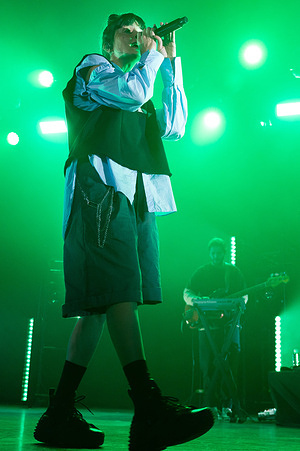 The singer Noga Erez performs at La Riviera concert n Madrid.