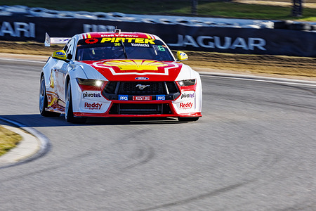 Brodie Kostecki of Dick Johnson Racing seen in action during qualifying of the Bosch Power Tools Perth Super440 at CARCO.com.au raceway.