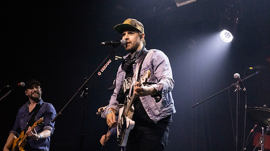 Canadian country music artist Dan Davidson performs during his "Nineteen Eighty Something" tour at the Starlite Room in Edmonton.