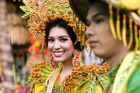 Festival queens join the parade wearing indigenous materials and local produce sourced within the town of Lucban. 
Local and foreign tourists flocked to Lucban, Quezon to celebrate the 2018 Pahiyas Festival. The festival is celebrated to give thanks to the town's patron saint, San Isidro De Labrador, for a bountiful harvest. Houses are also adorned with local fruits and vegetable.