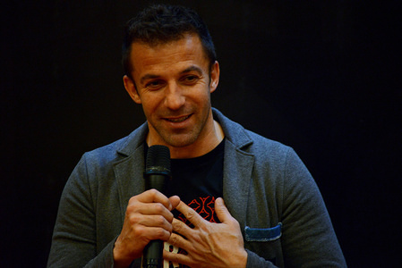Former Italian football player Alessandro Del Piero gives a speech to young football players in Medan.
Del Piero visited Medan to promote football and raise money to help affected people from the mount Sinabung volcano accident. The last Sinabung volcano eruption was recorded on February 19th, 2018 after it shot 4.3 miles of ash into the sky. The 2460-metre volcano is one of the most active in the country.