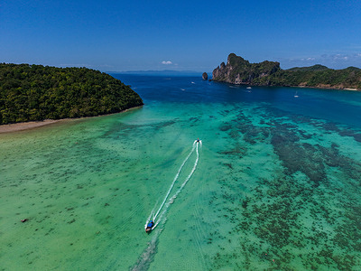 ‎(EDITORS NOTE: Image taken with drone)
An aerial view of Loh Dalum Bay.