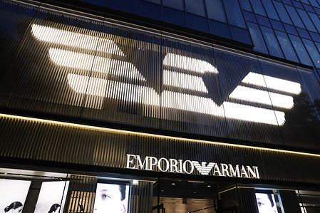 Emporio Armani store seen in Omotesando, Tokyo's fashion district.