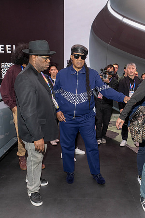 Stevie Wonder was spotted at the 2025 Consumer Electronics Show.