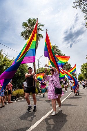 A vibrant display of rainbow colors and costumes highlights the spirit of love and equality at the 2025 Pride March on Fitzroy Street. The 2025 Pride March in Melbourne brought together thousands of people celebrating equality, diversity and inclusion. St Kilda’s Fitzroy Street turned into a sea of color as participants paraded with flags, vibrant costumes and banners promoting LGBTQIA+ rights. The march part of the Midsummer Festival showcased Melbourne’s strong commitment to acceptance and unity. From community groups to local businesses, the event highlighted the city’s support for the LGBTQIA+ community concluding with festivities and speeches celebrating love and progress.