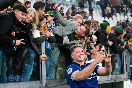 Manuel Zuliani seen after the match between Italy and South Africa in the Quilter Nations Series Test Match 2025 at the Allianz Stadium. South Africa wins against Italy with a score 32-14